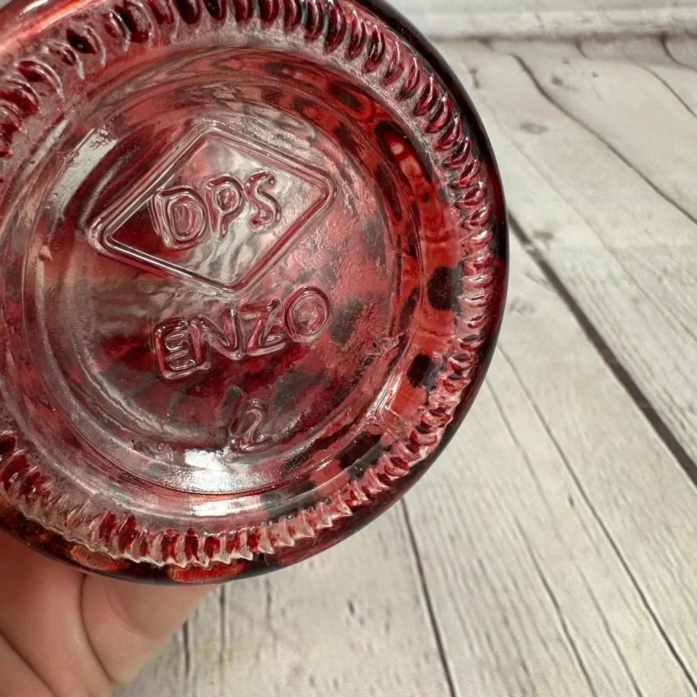 vintage DPS ENZO red quilted pattern Vase